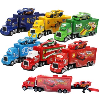 โมเดลรถยนต์ Disney Pixar Cars 3 Lightning Mcqueen 1: 55 Diecast Jackson Storm Mater Metal League ของเล่นสําหรับเด็ก