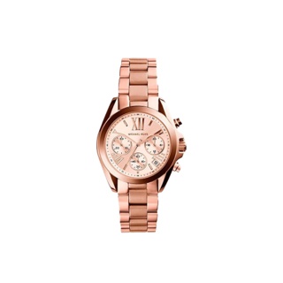 MICHAEL KORS นาฬิกาข้อมือผู้หญิง รุ่น MK5799 Mini Bradshaw Chronograph - Rose Gold