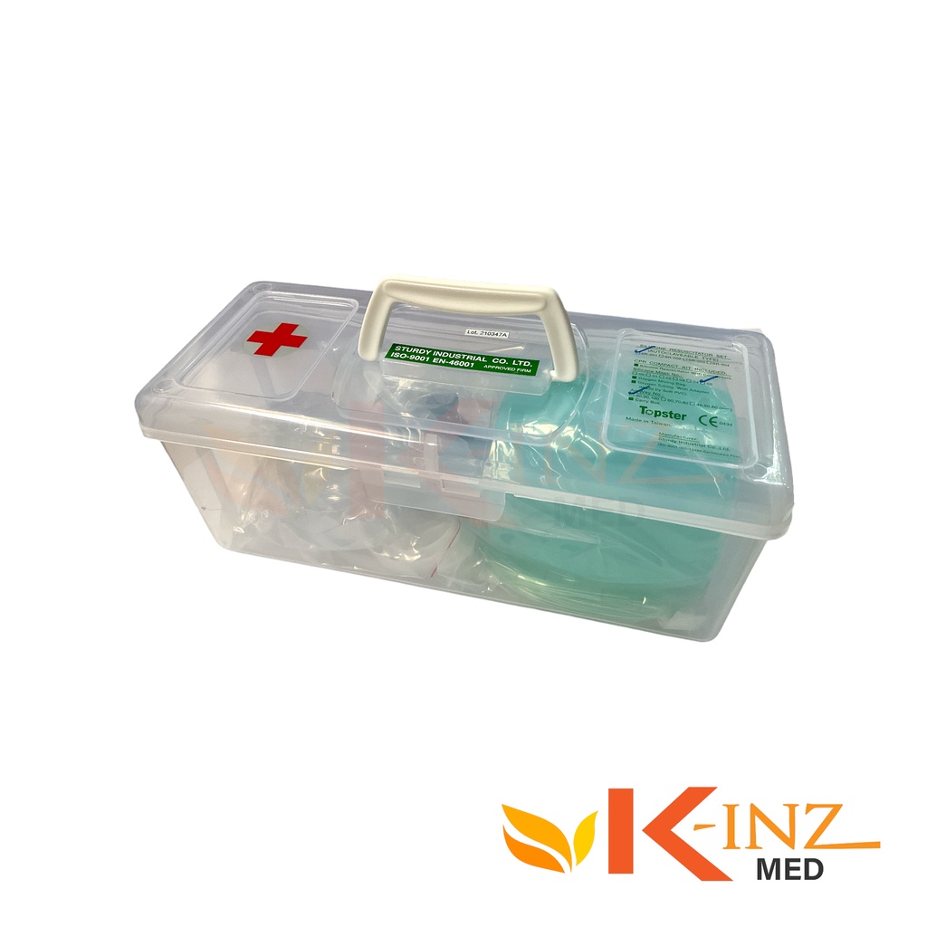 ชุดช่วยหายใจแบบมือบีบ Manual Resuscitator Ambu-bag ครบชุด สำหรับผู้ใหญ่ และ สำหรับเด็ก ยี่ห้อ Topster และ Winner