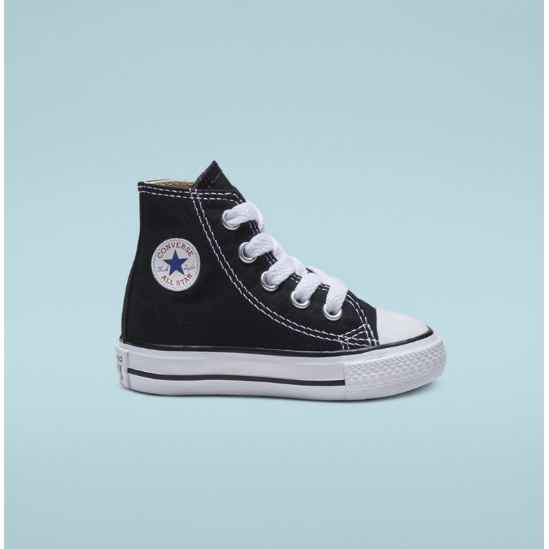 Converse Chuck Taylor All Star รองเท้าหุ้มข้อสูงเด็กวัยหัดเดิน = สีดํา