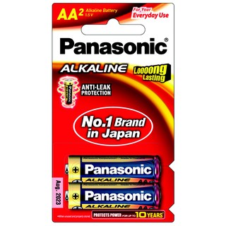 ถ่านอัลคาไลน์ LR6T/2B AA (แพ็ค 2 ก้อน) Panasonic