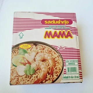 มาม่าแบบซอง 30 ซอง มาม่า บะหมี่กึ่งสำเร็จรูป ต้มยำกุ้ง หมูสับ น้ำข้น (30ซอง)(1กล่อง)