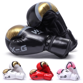 ถุงมือชกมวย หนัง PU ลายคาราเต้ไทย Guantes De Boxeo สําหรับเด็ก และผู้ใหญ่