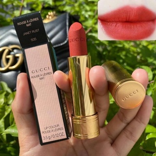 ลิปแมท สวยหรู Gucci Rouge A Levres Mat Lip Colour 3.5g - 505