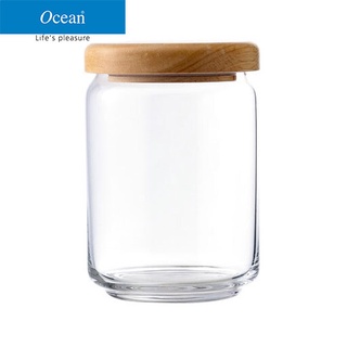 ขวดโหลแก้ว ฝาไม้ 650 มิลลิเมตร /Pop Jar Wooden Lid 650 ml กรณีแตดหักยินดีคืนเงิน