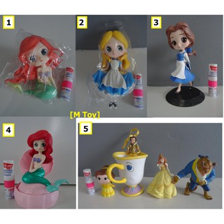 ฟิกเกอร์แท้ jp Disney princess Qposket Ariel Special color ,Alice,Beauty and the beast