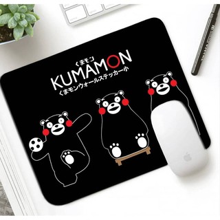 KUMAMON แผ่นรองเม้าส์ แผ่นรองเมาส์ เมาส์ สี่เหลี่ยม ลาย KUMAMON B ขนาด 21 x 26 cm สวยงาม น่าใช้งาน งานดี BY MANOPNEST