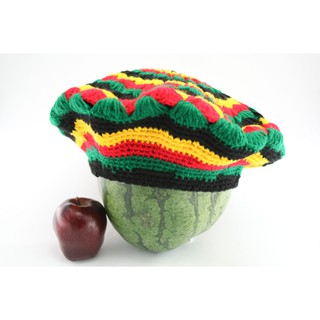 สินค้าราสต้า Tam Rasta Mexican Pattern Green Yellow Red หมวกราสต้าทรงกลมสีเขียวเหลืองแดง