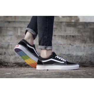 🆕รองเท้า  Vans Old Skool Rainbows ✔🎈  รองเท้าผ้าใบผู้หญิง ผู้ชาย งาน hiend   #size 37-44