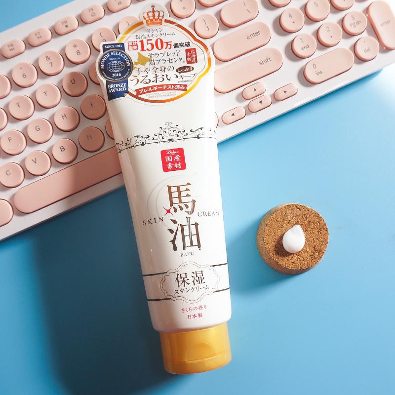 LISHAN BAYU Horse Oil Skin Cream 200g ของญี่ปุ่นแท้ 100%