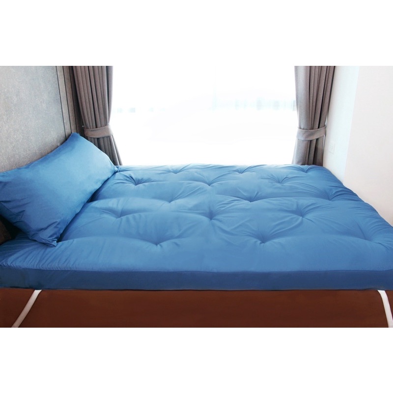 Topper 5 นิ้ว รุ่นโรงแรม ผลิตไทย 6 ฟุต ใส่ใย 7.5 กิโล หนา นุ่ม ปูพื้นได้