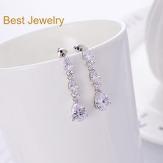 Best Jewelryต่างหูเพชรเกรดพรีเมี่ยม ประกายไฟเทียเท่าเพชรแท้ เครื่องประดับออกงาน เกรดสวย สร้อยเพชร รับ dropship