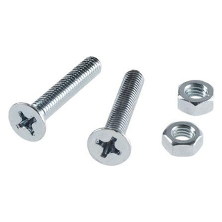 อุปกรณ์ยึดติด สกรูเกลียวมิลน็อต JF FITT 6x35 มม. 25 ตัว Screws, Nuts &amp; Washers