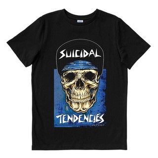 ความตึงเครียดจากการฆ่าตัวตาย - SKULL | เสื้อยืด พิมพ์ลายวงดนตรี | Merch เครื่องดนตรี | Unisex | ร็อคพังก์ | Merch เครื่องดนตรี