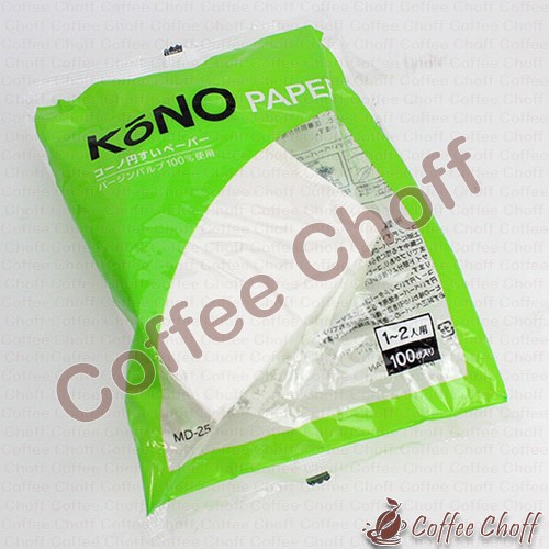KONO 2 ถ้วย กระดาษกรองสีขาว V60 V01 KONO กระดาษกรองสีขาว 100 แผ่น