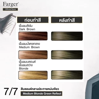 (น้ำยาย้อมผม โทนสีเขียวหม่น ) Farger ฟาร์เกอร์ เอชซีอี แฮร์ คัลเลอร์ ครีม 100 มล.