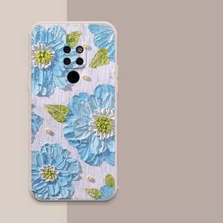 Dmy เคสโทรศัพท์มือถือ ซิลิโคนนุ่ม ลายภาพวาดสีน้ํามัน รูปดอกไม้ สําหรับ huawei mate 20 20X 20pro 10 10pro 30 30pro nova 7 7i 8 8i 9se 9 6 5 5T 4e 3 3i 2i 2lite Y7A Y6P Y9 2019 P30pro P40