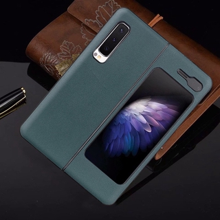 เคสโทรศัพท์หนังแกะแบบพับได้สําหรับ Samsung Galaxy Z Fold2 5 G Galaxy