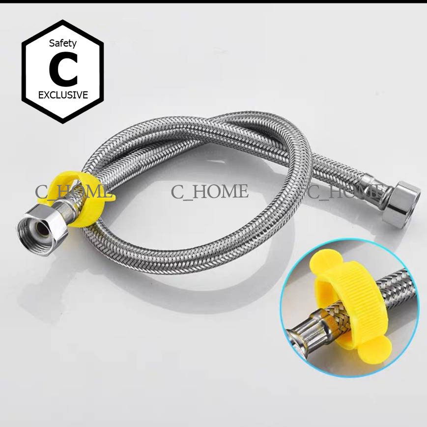 [C_HOME]ท่อน้ำ สายน้ำดี สายน้ำดีสแตนเลสถัก เหนียว ทนแรงดันสูง มี10ขนาด 14 16 18 20 22 24 32 40 48และ60 - รูปที่ 6
