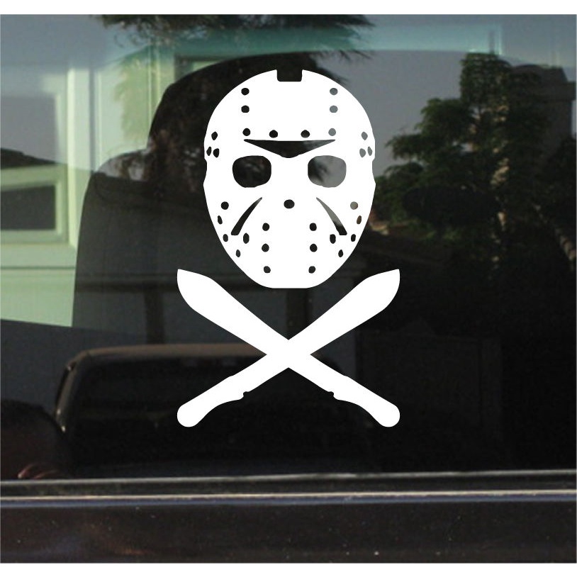 JASON VOORHEES - FRIDAY THE 13TH - VINYL DECAL/STICKER
