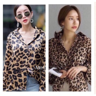 เสื้อเชิ้ตลายเสือ Tiger Shirt เสื้อผ้าสาวอวบ