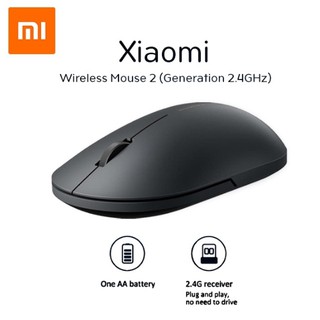 Xiaomi เม้าท์ไร้สายรุ่น 2 พกพาสะดวกขนาดเล็ก Wireless mouse 2 generation youth notebook desktop