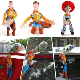 ของเล่นตุ๊กตา Toy Story Sherif Woody And Buzz 3 D สําหรับแขวนตกแต่งรถยนต์