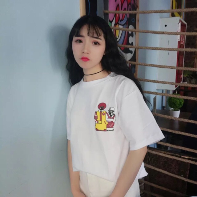 เสื้อลายmac vs kfc 🍗🍟🧀🥫🥪🍖