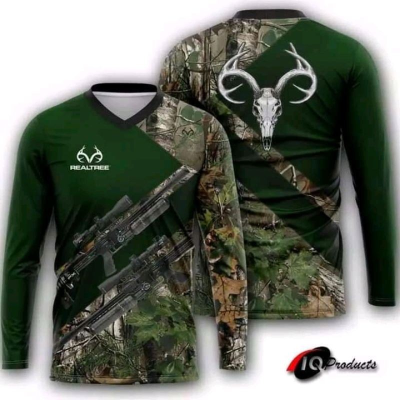 Realtree เสื้อกีฬาแขนยาวลายพราง Ipsc สําหรับล่าสัตว์