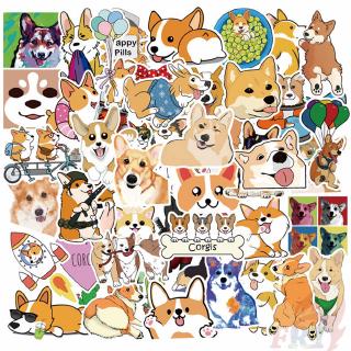 ❉ Corgi Series 02 สติ๊กเกอร์ ❉ 50Pcs/Set Pets Dogs DIY Fashion Mixed Luggage Laptop Skateboard Doodle Decals สติ๊กเกอร์