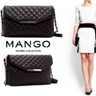 MANGO / MNG leather messenger bag กระเป๋าสะพายรุ่นคลาสสิคฮิตตลอดกาล