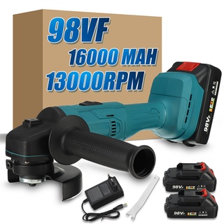 เครื่องเจียรไฟฟ้าไร้สาย 1500W 100 มม. 98VF สําหรับแบตเตอรี่ Makita