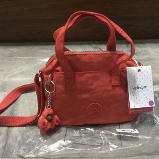 *ลดราคา* KIPLING LEIKE Sugar Orange สีแซ่บจี๊ดดด แดงๆ ส้มๆ แท้ใหม่ 100%