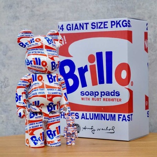 BE@RBRICK 400%+100% ANDY WARHOL - Brillo [New]