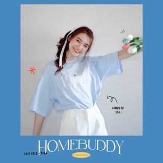 Chacharms | Homebuddy ‎◟✿ 🦮🏠 "SAMOYED" | เสื้อยืดโอเวอร์ไซส์พร้อมส่ง