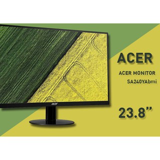 MONITOR (จอมอนิเตอร์) ACER LED 23.8” SA240YAbmi (IPS, 75Hz)  รับประกันสินค้า 3 ปี