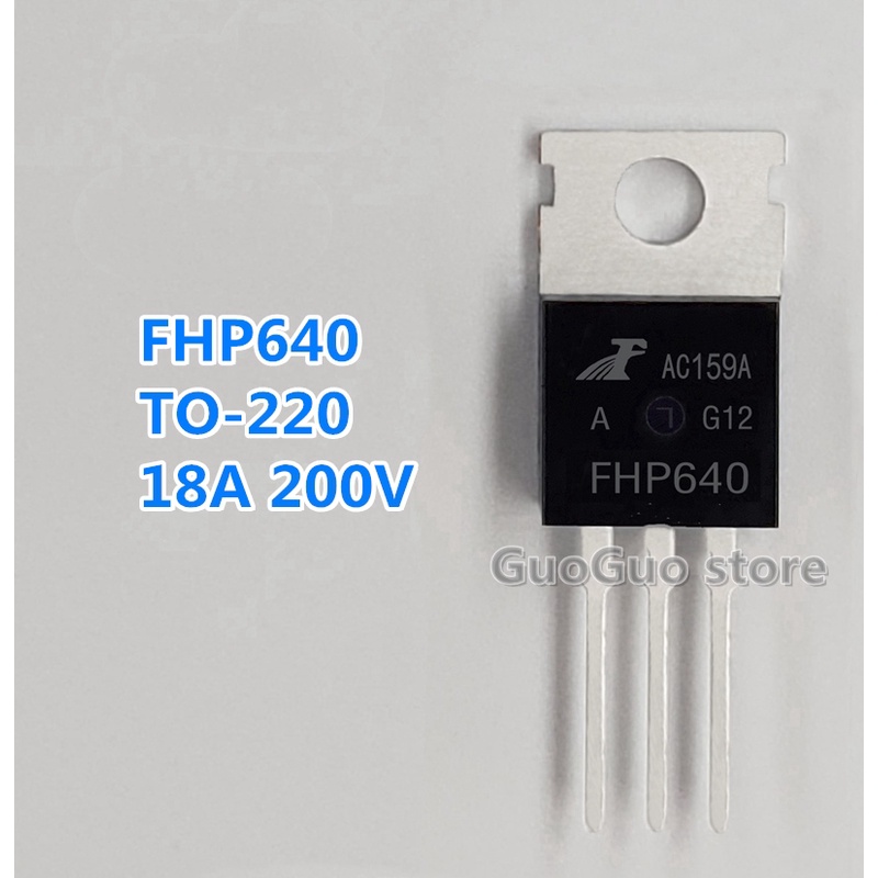 FHP640 TO-220 18A 5 ชิ้น 200V อินเวอร์เตอร์ N-channel MOSFET ทรานซิสเตอร์ใหม่ pxb9