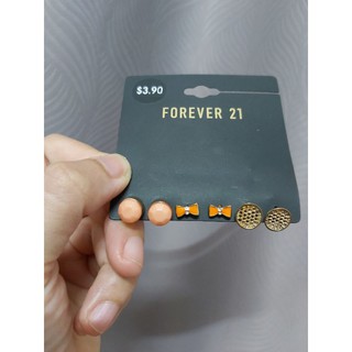 ส่งต่อ set ต่างหู 3 คู่ FOREVER21 $3.90