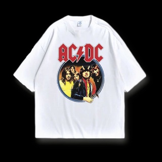 เสื้อยืดคอกลมเสื้อยืด พิมพ์ลายวงดนตรี ACDC สไตล์วินเทจ พรีเมี่ยม สําหรับทุกเพศS-4XL