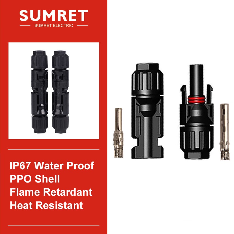 30A/45A/60A/80A MC4 connector ชายและหญิงปลั๊ก 1000V DC 1500V พลังงานแสงอาทิตย์สาย photovoltaic conne