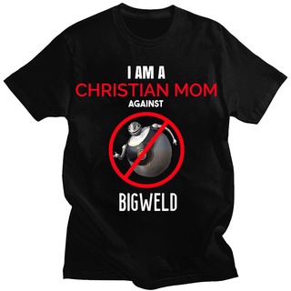 [S-5XL] เสื้อยืดแขนสั้น พิมพ์ลายอนิเมะ I Am A Christian Mom Against Bigweld สไตล์สตรีท ขนาดใหญ่ สําหรับผู้ชาย#39; s เสื้