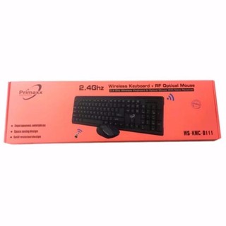 Pirmaxx ชุดคีบอร์ดเมาส์ไร้สาย  keyboard mouse Combo set รุ่น WS-KMC-8111