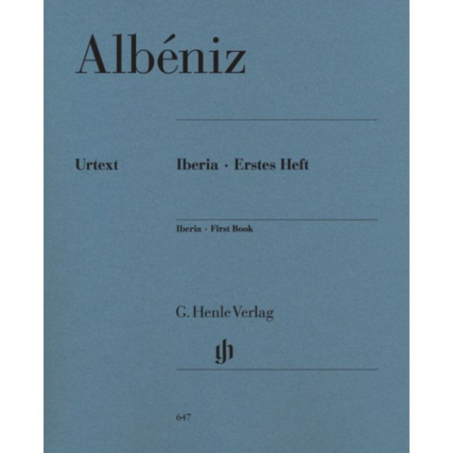 หนังสือเล่มแรก IBERIA โดย Albéniz (Urtext)
