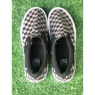 vans slip on เทา/ขาว/ดำ