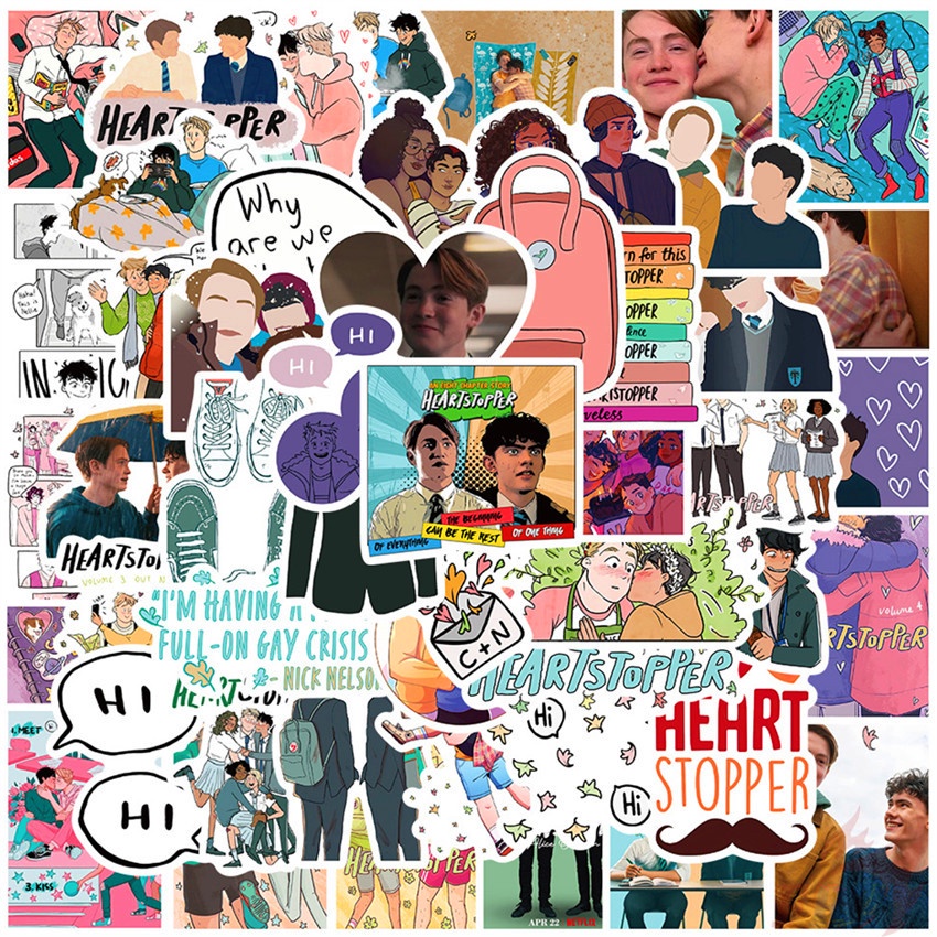 Heartstopper Series 01 สติ๊กเกอร์ 50Pcs/Set Waterproof DIY Fashion Decals Doodle สติ๊กเกอร์