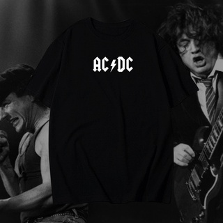 #เสื้อยืดคอกลม#เสื้อยืด พิมพ์ลาย Acdc BANDS-4XL