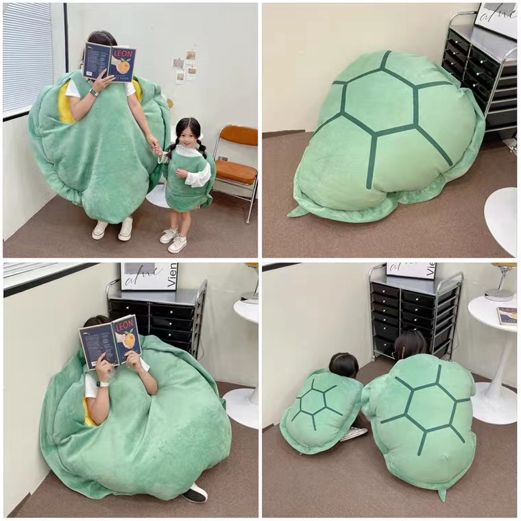 <Tiktok เป็นที่นิยม!>150CM ตุ๊กตาเต่าหมอนเต่าแสนสนุก สามารถใส่และถอดได้ ของขวัญสำหรับเด็กผู้หญิง ของขวัญวันเกิด สุดน่ารั