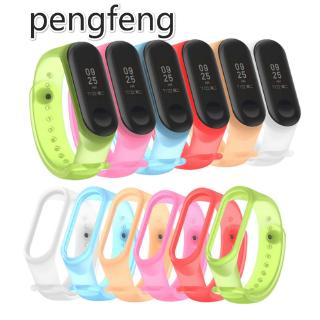 สายนาฬิกา TPU ซิลิโคนสำหรับ for Xiaomi Mi Band 3 and Mi Band 4