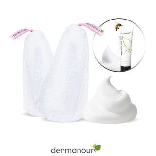 Dermnaour ตาข่ายตีฟองโฟม 5 ชิ้น (เพิ่มจำนวนสุดคุ้ม)