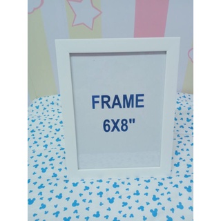 กรอบรูป 6x8" แบบเดี่ยวและแบบบานพับ สีขาว สีดำ ขอบกรอบหนา 1.7 cm.